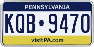 PA license plate KQB9470