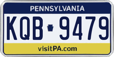 PA license plate KQB9479