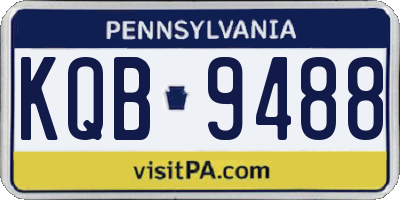 PA license plate KQB9488