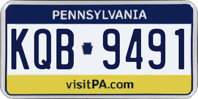 PA license plate KQB9491