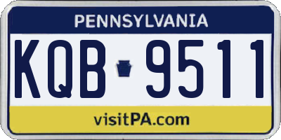 PA license plate KQB9511