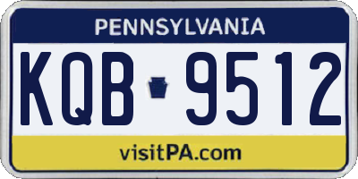 PA license plate KQB9512