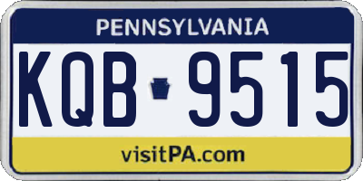 PA license plate KQB9515