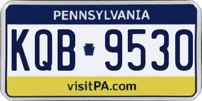 PA license plate KQB9530