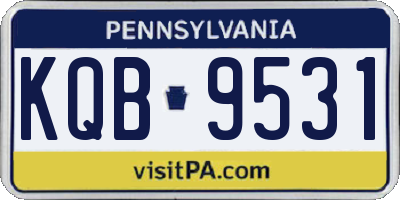 PA license plate KQB9531
