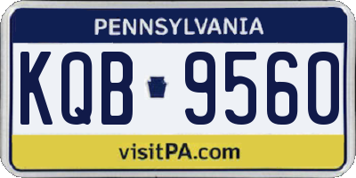 PA license plate KQB9560