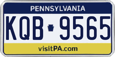 PA license plate KQB9565