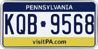 PA license plate KQB9568