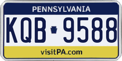 PA license plate KQB9588