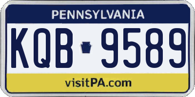 PA license plate KQB9589