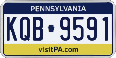 PA license plate KQB9591