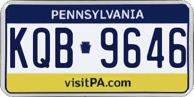 PA license plate KQB9646