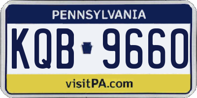 PA license plate KQB9660