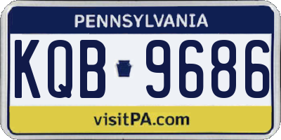 PA license plate KQB9686