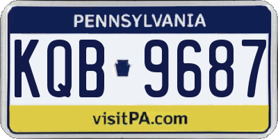 PA license plate KQB9687