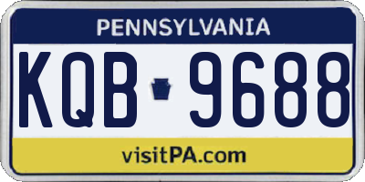 PA license plate KQB9688