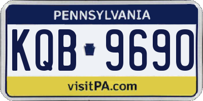 PA license plate KQB9690