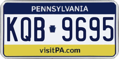 PA license plate KQB9695