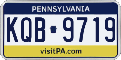 PA license plate KQB9719