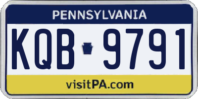 PA license plate KQB9791