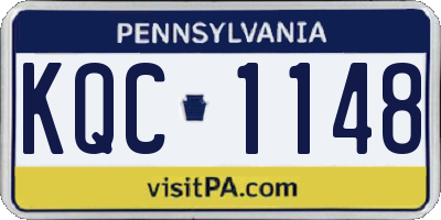 PA license plate KQC1148