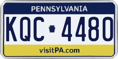 PA license plate KQC4480