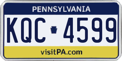 PA license plate KQC4599