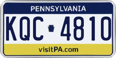 PA license plate KQC4810
