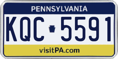 PA license plate KQC5591