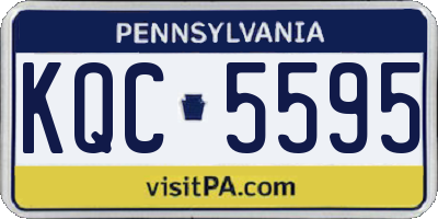 PA license plate KQC5595