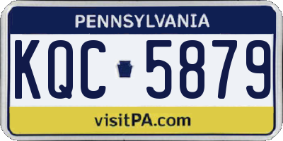PA license plate KQC5879