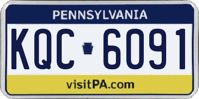 PA license plate KQC6091