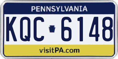 PA license plate KQC6148