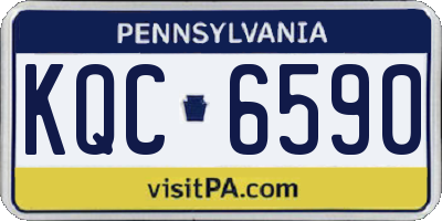 PA license plate KQC6590