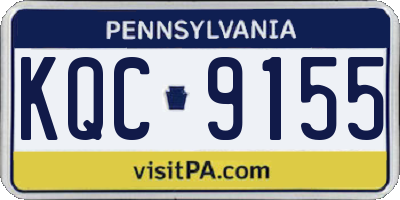 PA license plate KQC9155