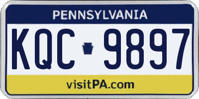 PA license plate KQC9897