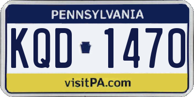 PA license plate KQD1470