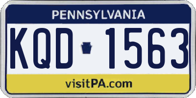 PA license plate KQD1563