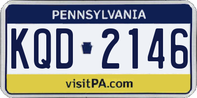 PA license plate KQD2146
