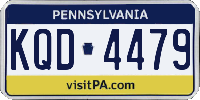 PA license plate KQD4479