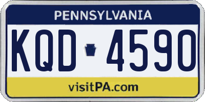 PA license plate KQD4590