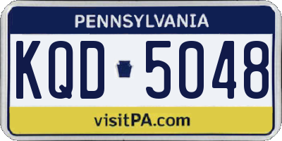 PA license plate KQD5048