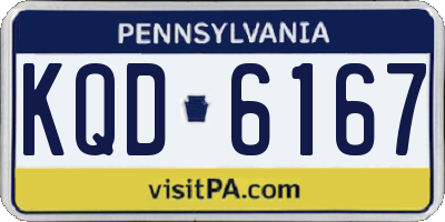 PA license plate KQD6167
