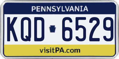 PA license plate KQD6529
