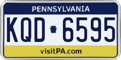 PA license plate KQD6595