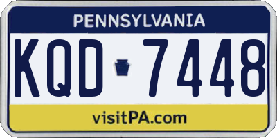 PA license plate KQD7448