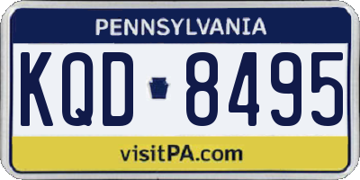 PA license plate KQD8495