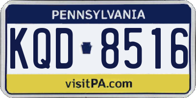 PA license plate KQD8516