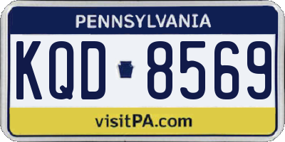 PA license plate KQD8569