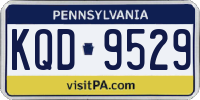 PA license plate KQD9529